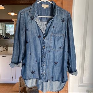 Cloth & Stone chambray button up top